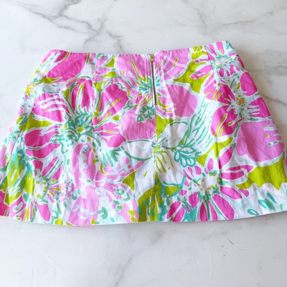 Lilly Pulitzer Size 8 Jasmine Skort in Flamingo Pink Don't Have a Cluck - Picture 6 of 7